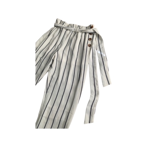 NanaMacs Capri Tie Stripped Pant Size Medium - Picture 2 of 4